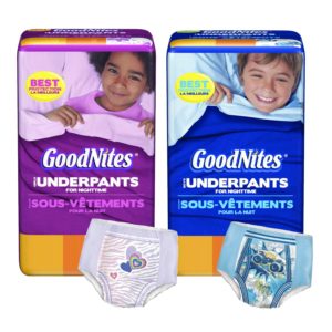 Бесплатные образцы ночного впитывающего белья для детей