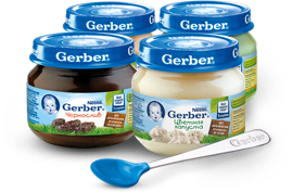 Первый прикорм вместе с Gerber®