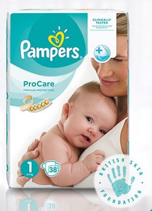 Бесплатная упаковка подгузников Pampers ProCare