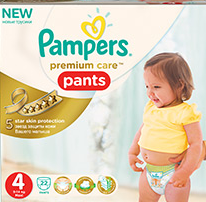 Тестирование трусиков Pampers Premium Care