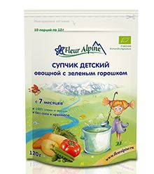 Тестирование детских овощных супчиков Fleur Alpine ORGANIC