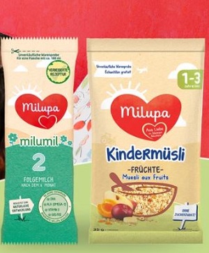 Бесплатные образцы детских продуктов Milupa