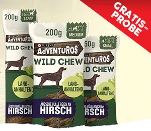 Бесплатный образец жевательных палочек AdVENTuROS Wild Chew от Purina