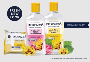 Бесплатный образец средства по уходу за кожей Dickinson Witch Hazel