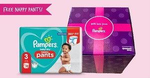 Бесплатные подгузники Pampers Pants